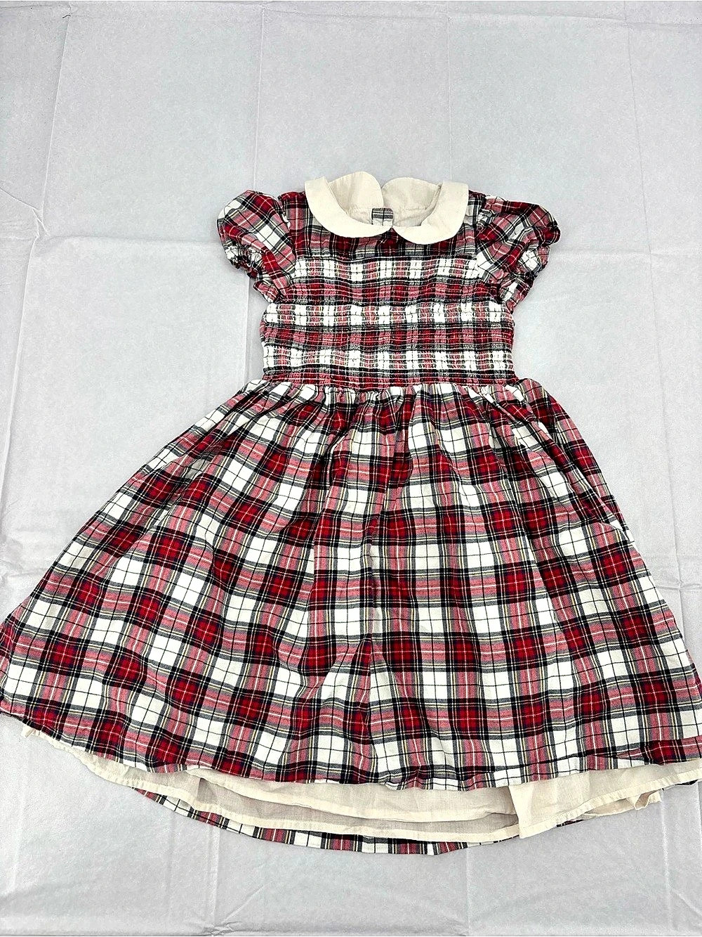 Janie and Jack Girls Plaid Dress Size 5